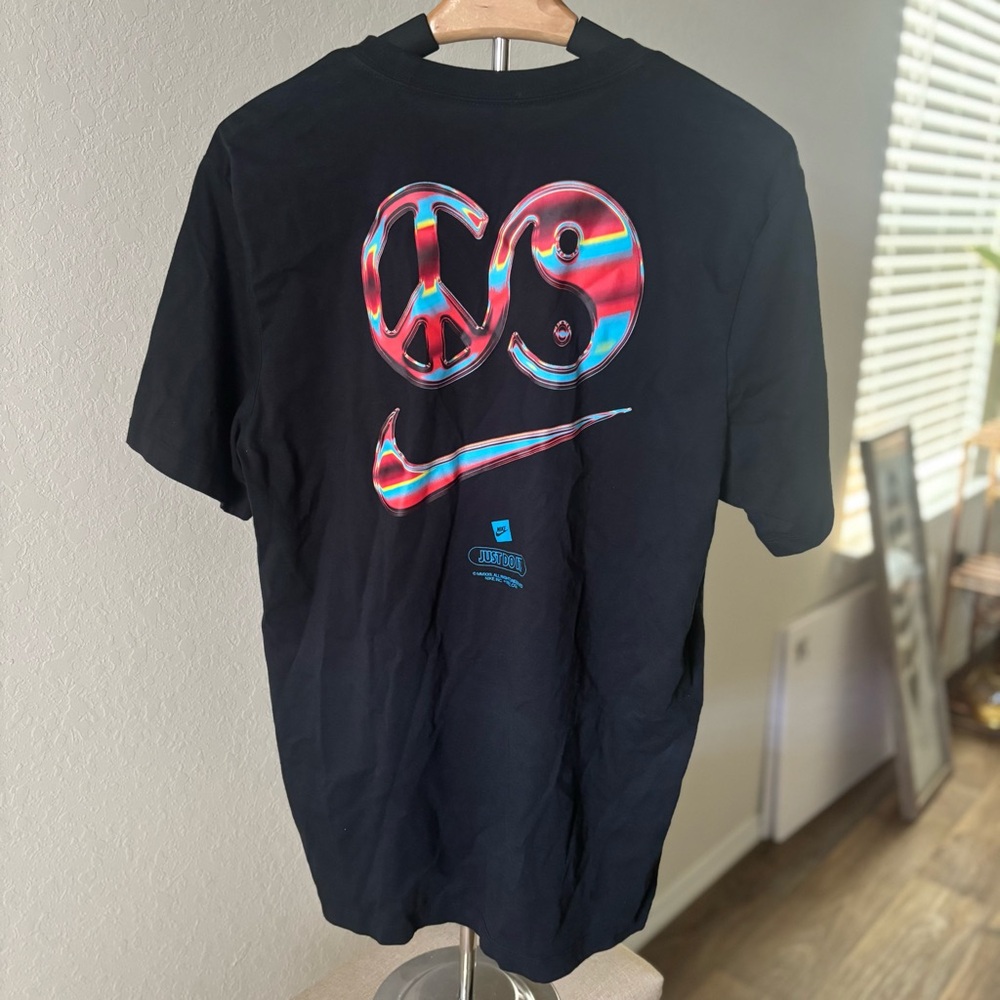 Nike JDI Peace Sign Yin Yang Graphic Logo T-Shirt Men’s Large Streetwear Cotton